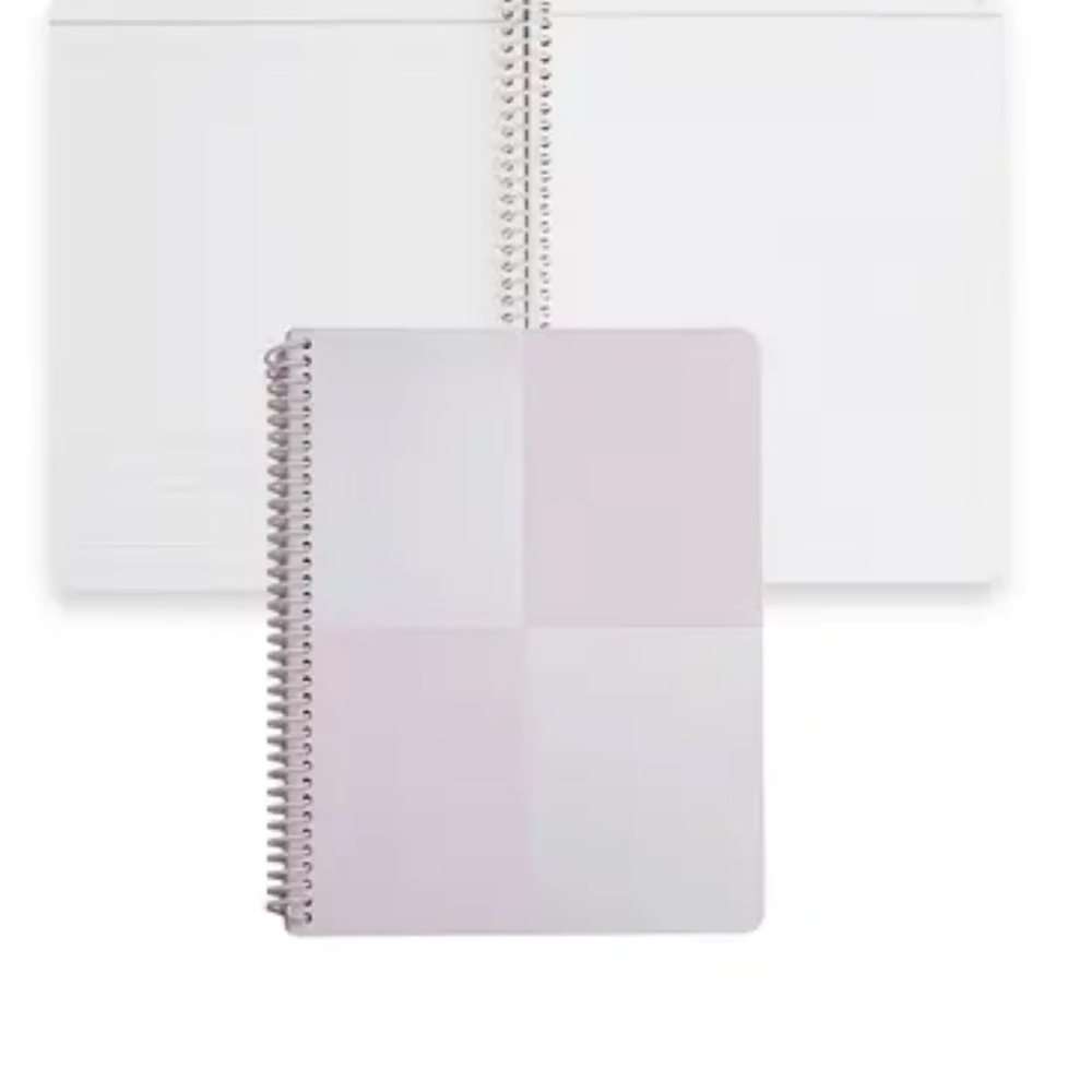 Erin Condren 7x9 iridescent spiral ring lined notebook new 120 pages